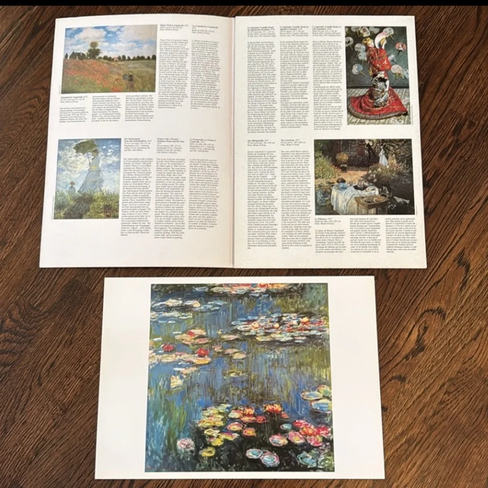 Claude Monet Art Posterbook - TASCHEN Copyright 1992 - Vintage Art